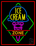 Ice Cream Zone Neon Sign