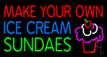 Make Your Own Ice Cream Sundaes Neon Sign