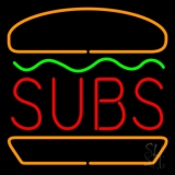 Subs In Between Logo Neon Sign