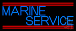 Marine Service Neon Sign