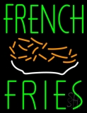 Vertical French Fries Logo Neon Sign