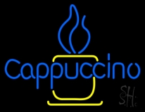 Blue Cappuccino Cup Neon Sign