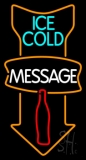 Custom Ice Cold Cold Drinks Neon Sign