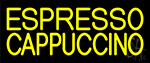 Yellow Cappuccino Espresso Neon Sign