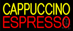 Yellow Cappuccino Red Espresso Neon Sign