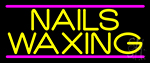 Yellow Nails Waxing Neon Sign