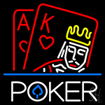 Poker With Border Neon Sign