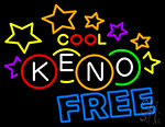 Cool Keno Free 3 Neon Sign