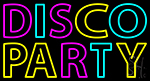 Disco Party 3 Neon Sign