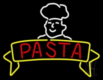 Pasta With Chef Neon Sign