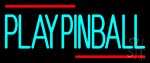 Green Play Pinball 1 Neon Sign