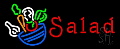 Red Salad Logo Neon Sign