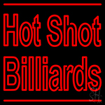 Hot Shot Billiards Neon Sign