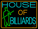 House Of Billiards 3 Neon Sign
