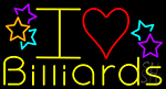 I Love Billiards 1 Neon Sign
