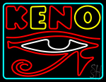 Keno With Eye Icon 1 Neon Sign