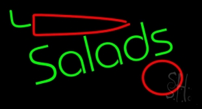 Salads Logo Neon Sign