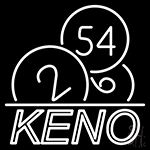 Keno With Ball Neon Sign