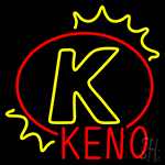 K Keno Neon Sign