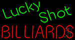 Lucky Shot Billiards Neon Sign