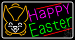 Multicolor Happy Easter 1 Neon Sign