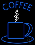 Blue Coffee Cup Neon Sign
