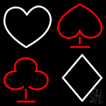 Poker Symbol Neon Sign