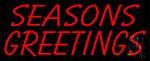 Seasons Greetings Block Neon Sign