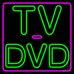 Tv Dvd 2 Neon Sign