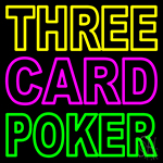 Three Card Poker 2 Neon Sign