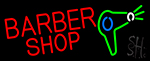 Barber Shop With Dryer And Scissor Neon Sign