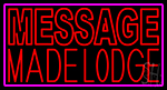 Custom Made Double Stroke Red Lodge Neon Sign