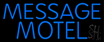 Custom Motel Vacancy Blue Neon Sign