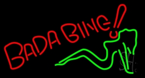 Bada Bing Girl Neon Sign