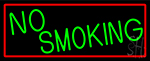Green No Smoking Neon Sign