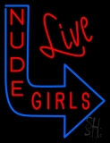 Live Nude Girls Neon Sign