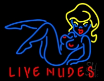 Live Nudes Girl Neon Sign