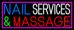 Nail Services And Massage Neon Sign