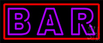 Purple Bar Neon Sign