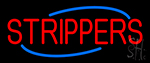 Red Strippers Neon Sign
