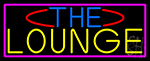 The Lounge With Pink Border Neon Sign