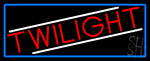 Twilight With Blue Border Neon Sign