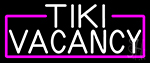 White Tiki Vacancy Neon Sign