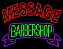 Custom Barber Shop Neon Sign