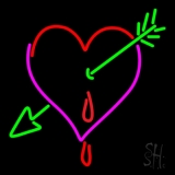 Heart Arrow I Love You Neon Sign