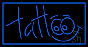 Blue Tattoo Neon Sign
