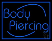 Deco Style Body Piercing Neon Sign