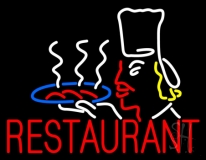 Restaurant Chef Logo Neon Sign