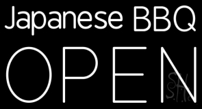 Japanese Bbq Open Neon Sign