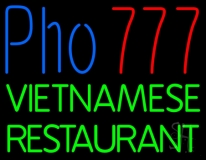 Pho 777 Vietnamese Restaurant Neon Sign